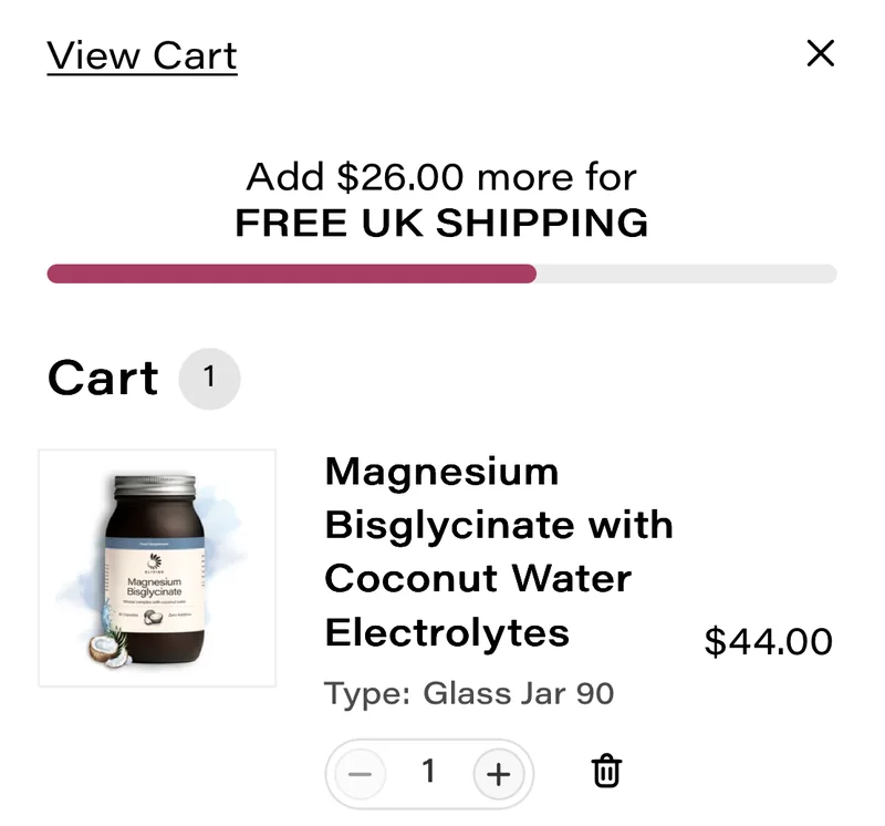 Before: US shopper: "Add $26.00 more for FREE UK SHIPPING"