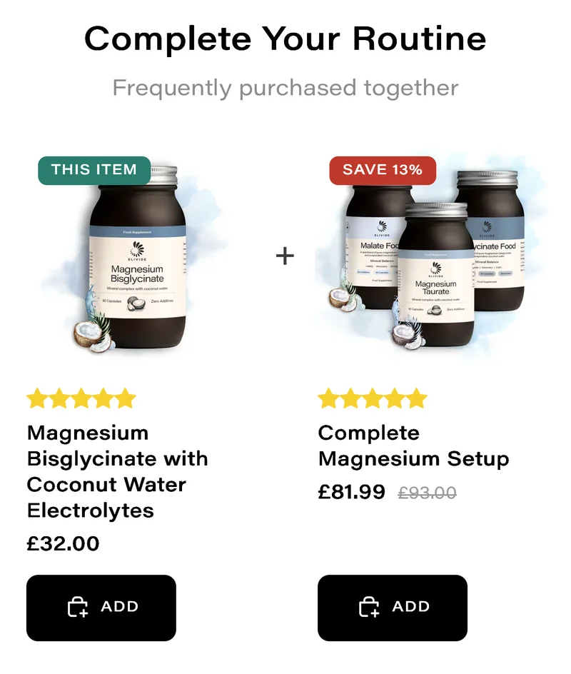 Before: Bisglycinate suggests a bundle that already contains it