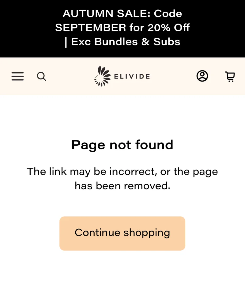 Before: tapping "Take our quiz" in an article: "Page not found"