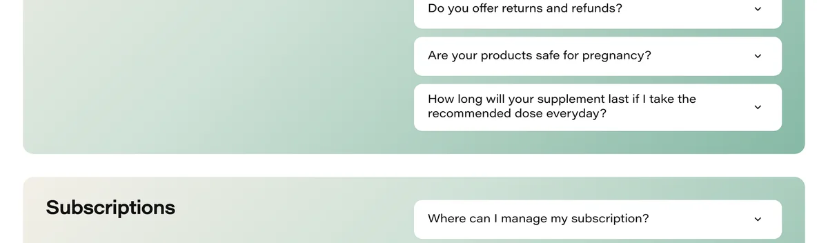 Before: "Products & Orders" has scrolled out of sight